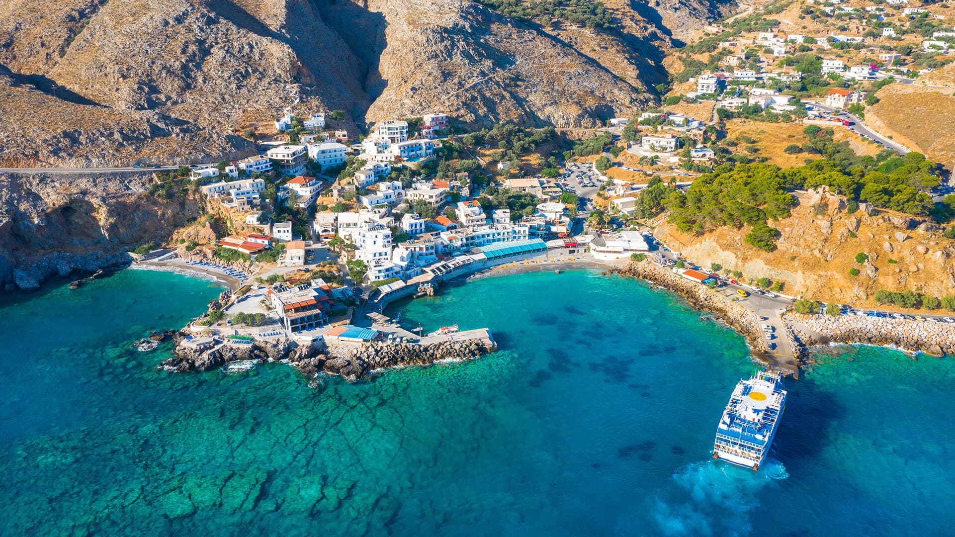 Beautiful Crete landscape for car rental